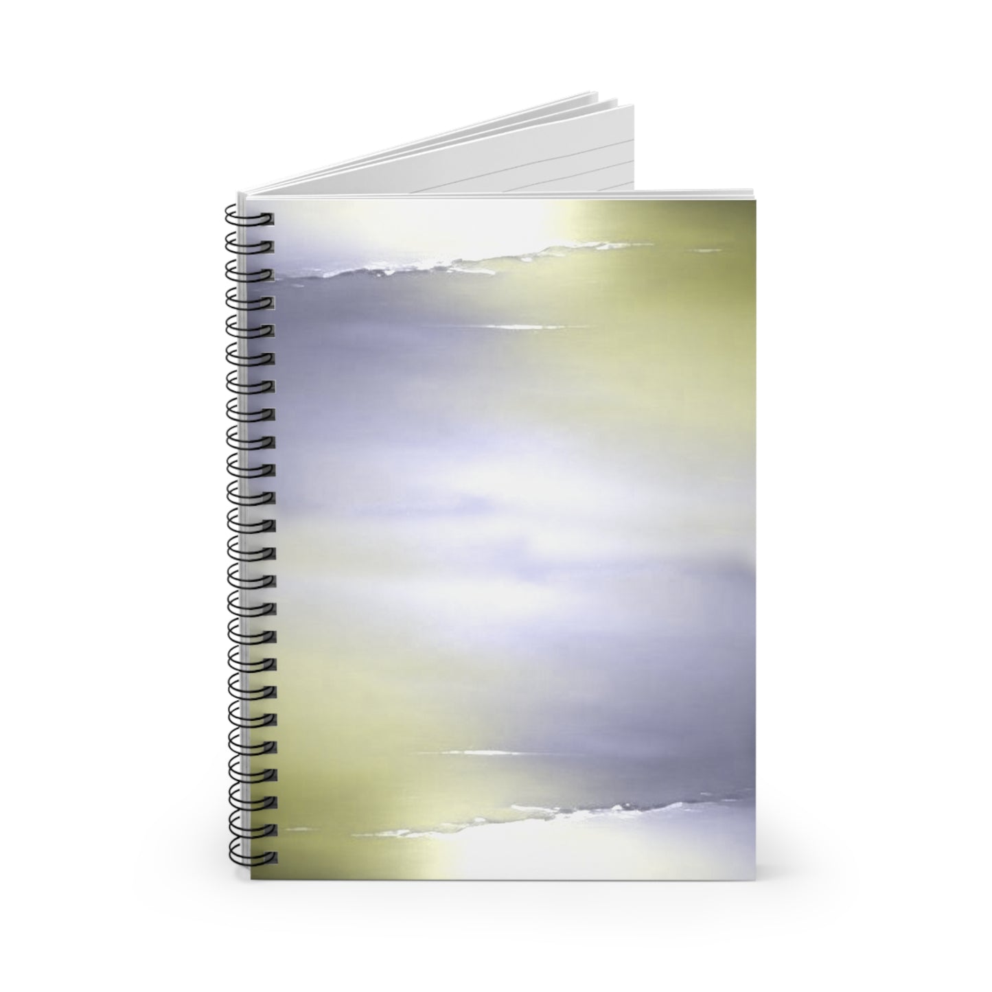 Lavender Sea Golden Fog Spiral Notebook - Ruled Line, 6" x 8", 118 pages