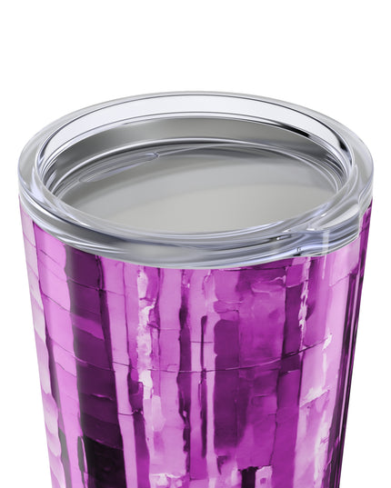 Striped Powder Lavender Tumbler 20oz
