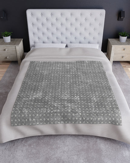 Desaturated Star-crossed Bodies Crushed Velvet Blanket, 50" x 60"