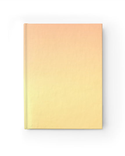 Hot Peach Fade 5" x 7" Journal - 128 Blank pages