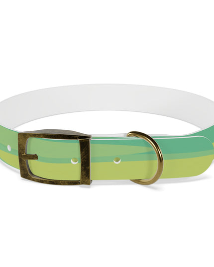 Pastel Green Patches Large Dog Collar