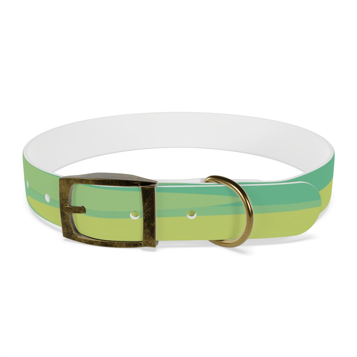 Pastel Green Patches Large Dog Collar