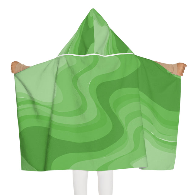 Greenie Meanie Wavey Youth Hooded Towel, 24" x 48"