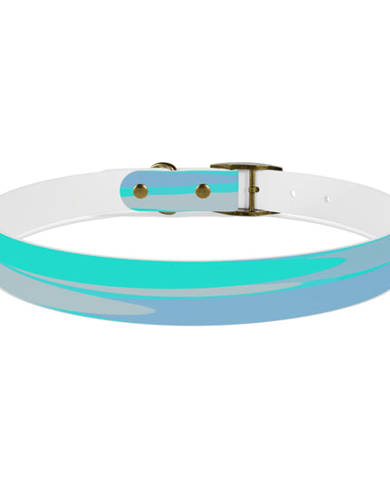 Pastel Tan and Tif Patches Extra Large Dog Collar
