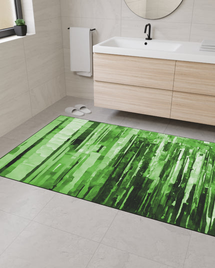Striped Mint Pastel 48" x 72" Heavy Duty Floor Mat