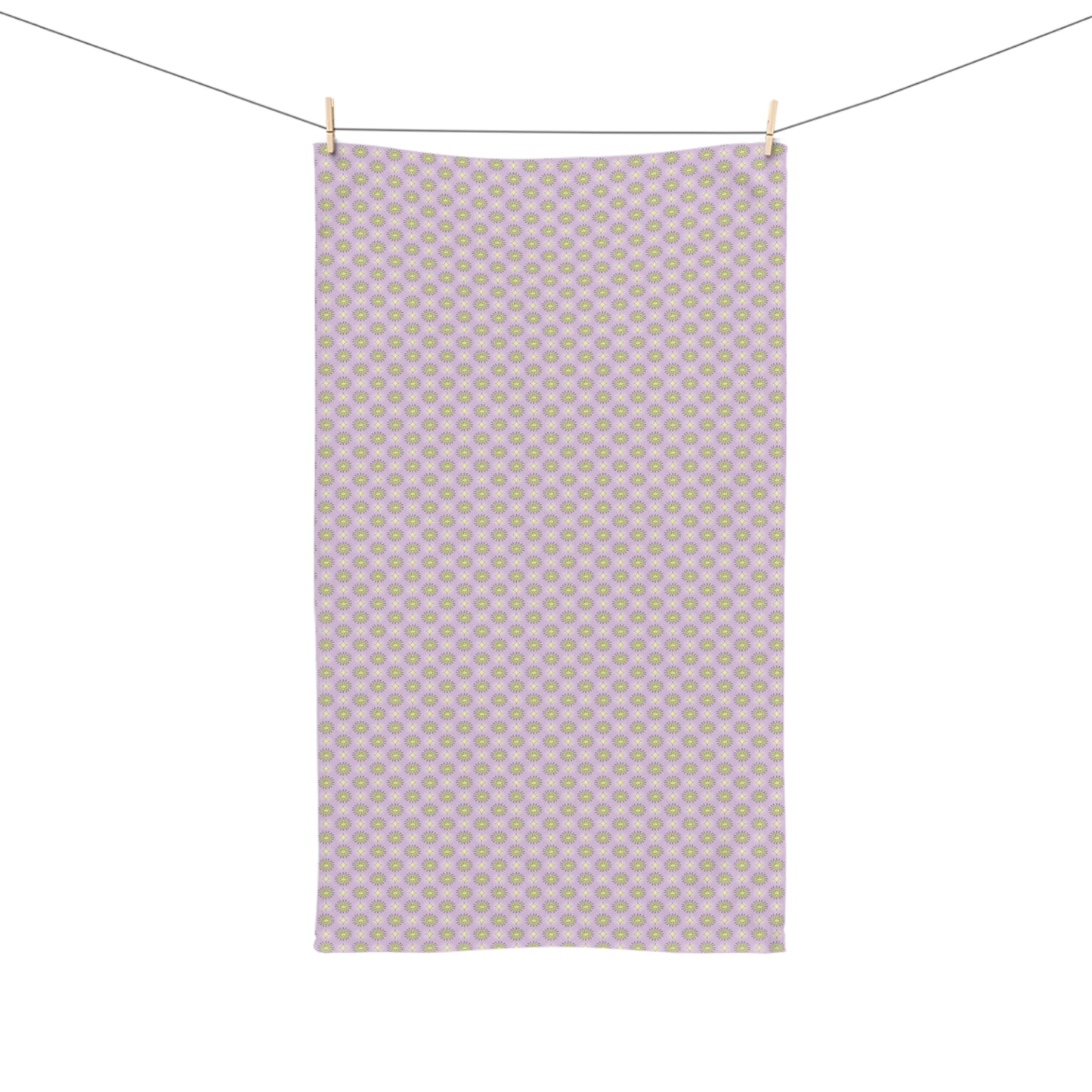 Magenta Star-crossed Bodies Hand Towel, 16" x 28"