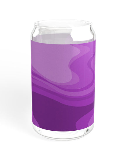 Wavey Purple Wavey Sipper Glass, 16oz