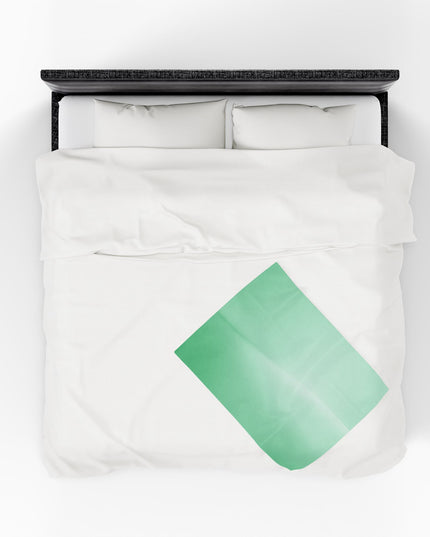 Mint Fade Velveteen Plush Blanket, 30" x 40"