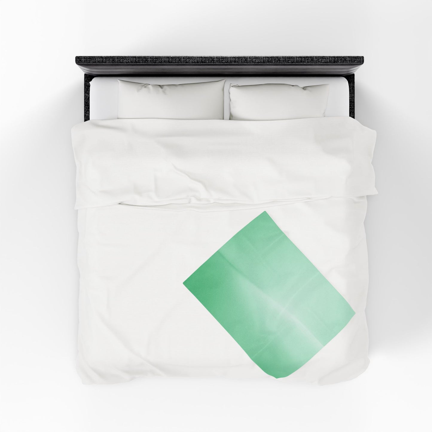 Mint Fade Velveteen Plush Blanket, 30" x 40"