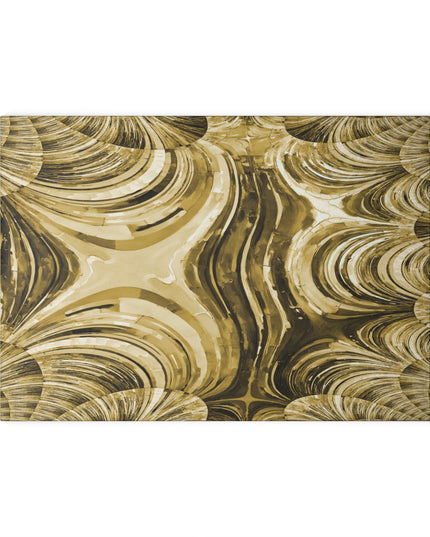 Uzi Spiral Light Brown Pastel 8" x 11" Glass Cutting Board