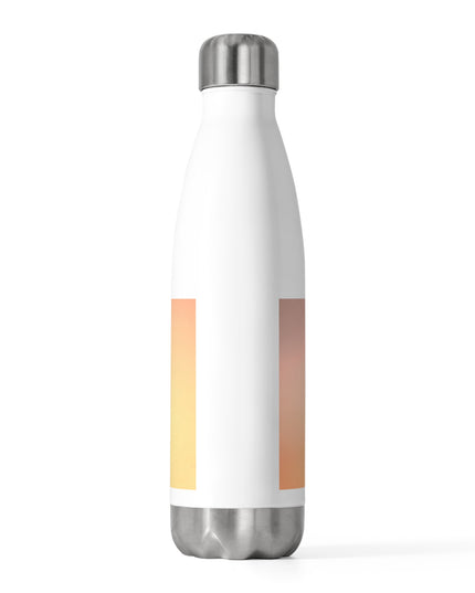 Hot Peach Fade 20oz Insulated White Water Bottle