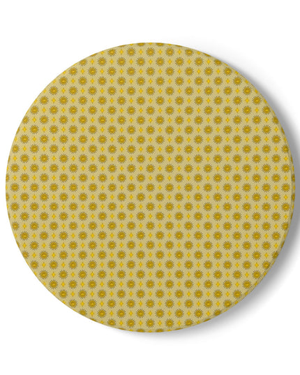 Lemongrass Star-crossed Bodies Round Ceramic Coaster, 4" x 4"