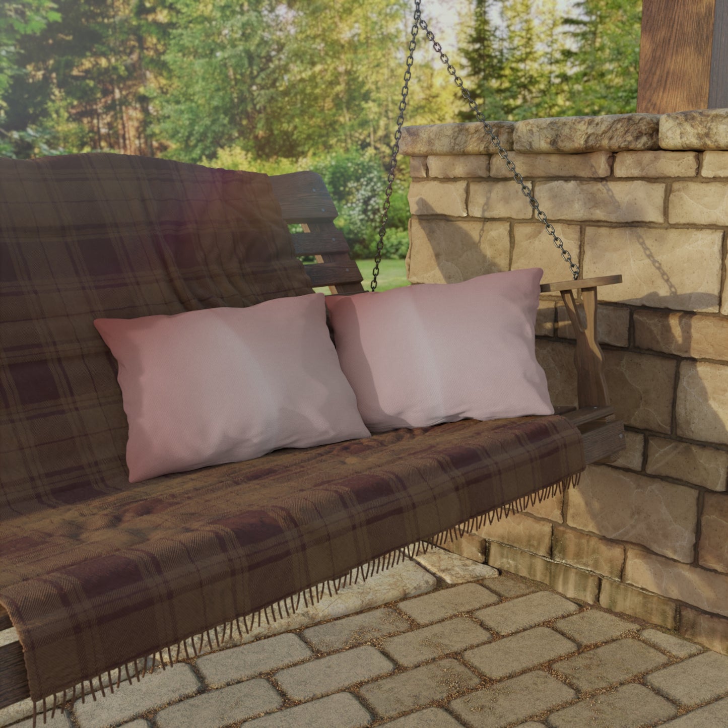 Rose Red Fade 20" x 14" Outdoor Pillow
