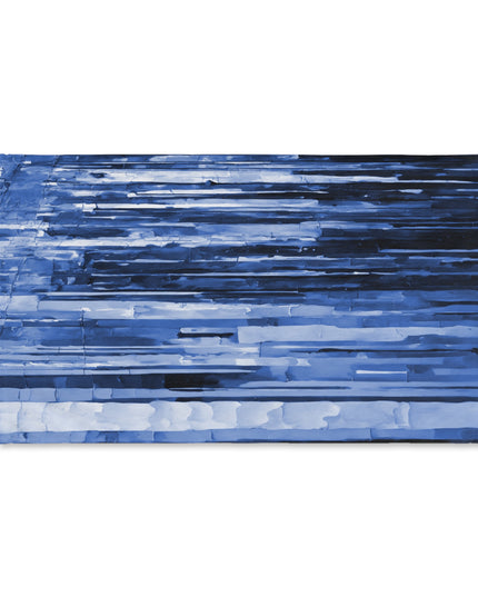 Striped Deep Blue Hand Towel, 16" x 28"