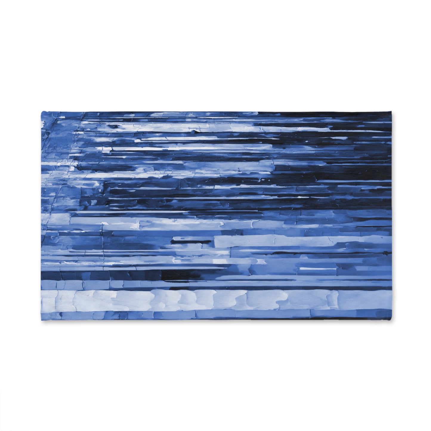 Striped Deep Blue Hand Towel, 16" x 28"
