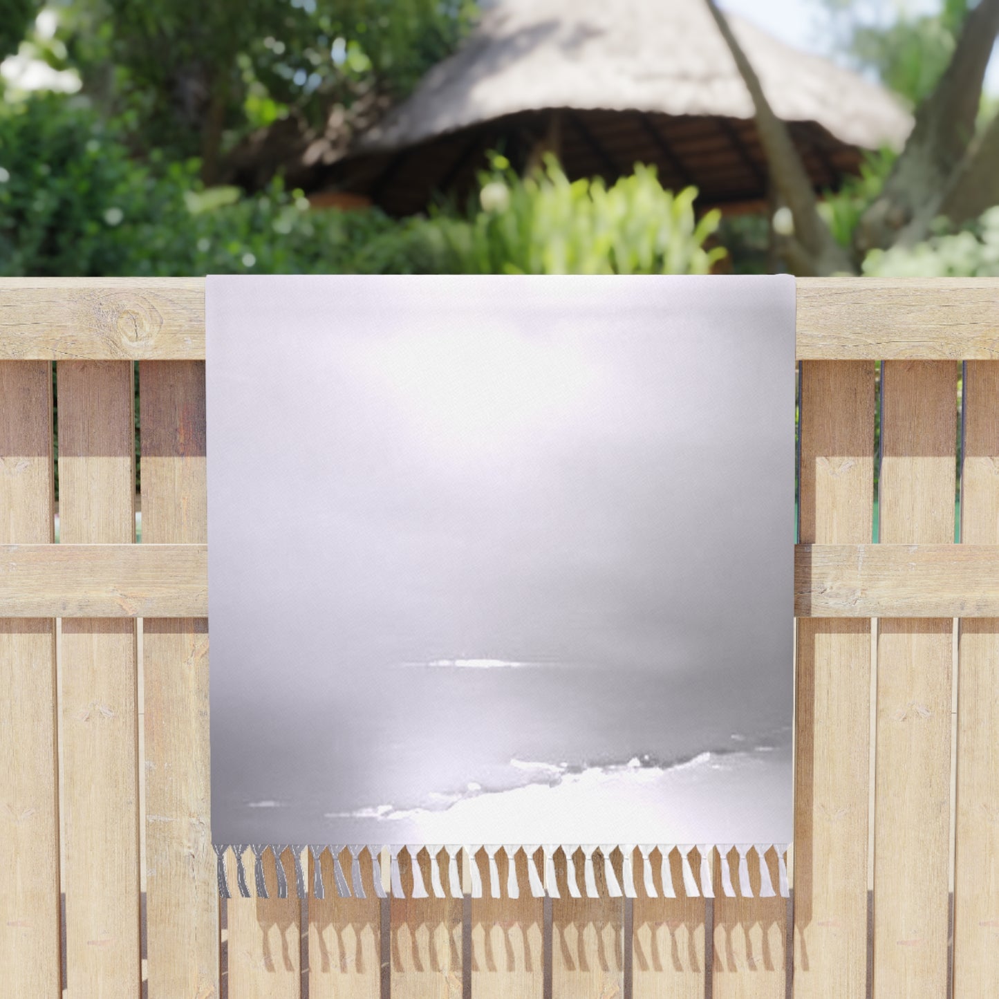 Sephia Sea Dark Fog 38" × 81" Boho Beach Cloth