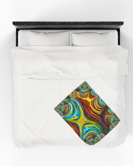 Uzi Spiral Alpha Velveteen Plush Blanket, 30" x 40"
