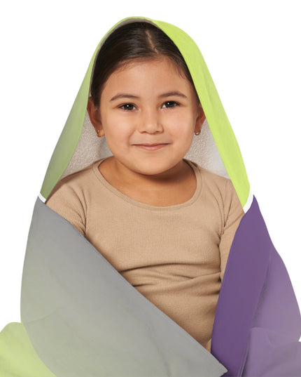 Purple Golden Fade Youth Hooded Towel, 24" x 48"