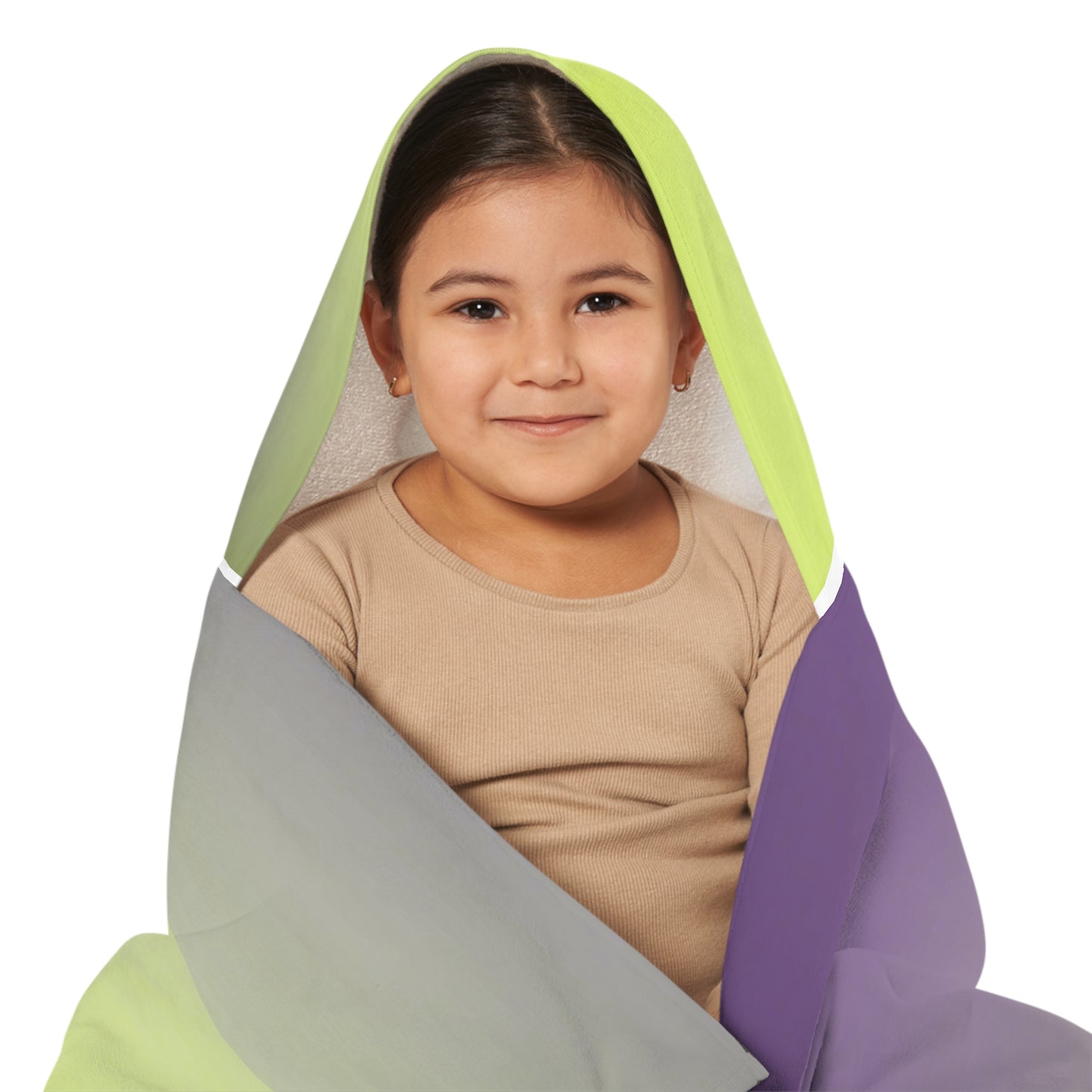 Purple Golden Fade Youth Hooded Towel, 24" x 48"