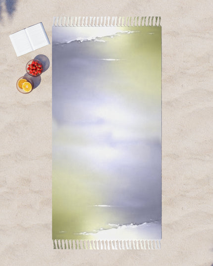 Lavender Sea Golden Fog 38" × 81" Boho Beach Cloth
