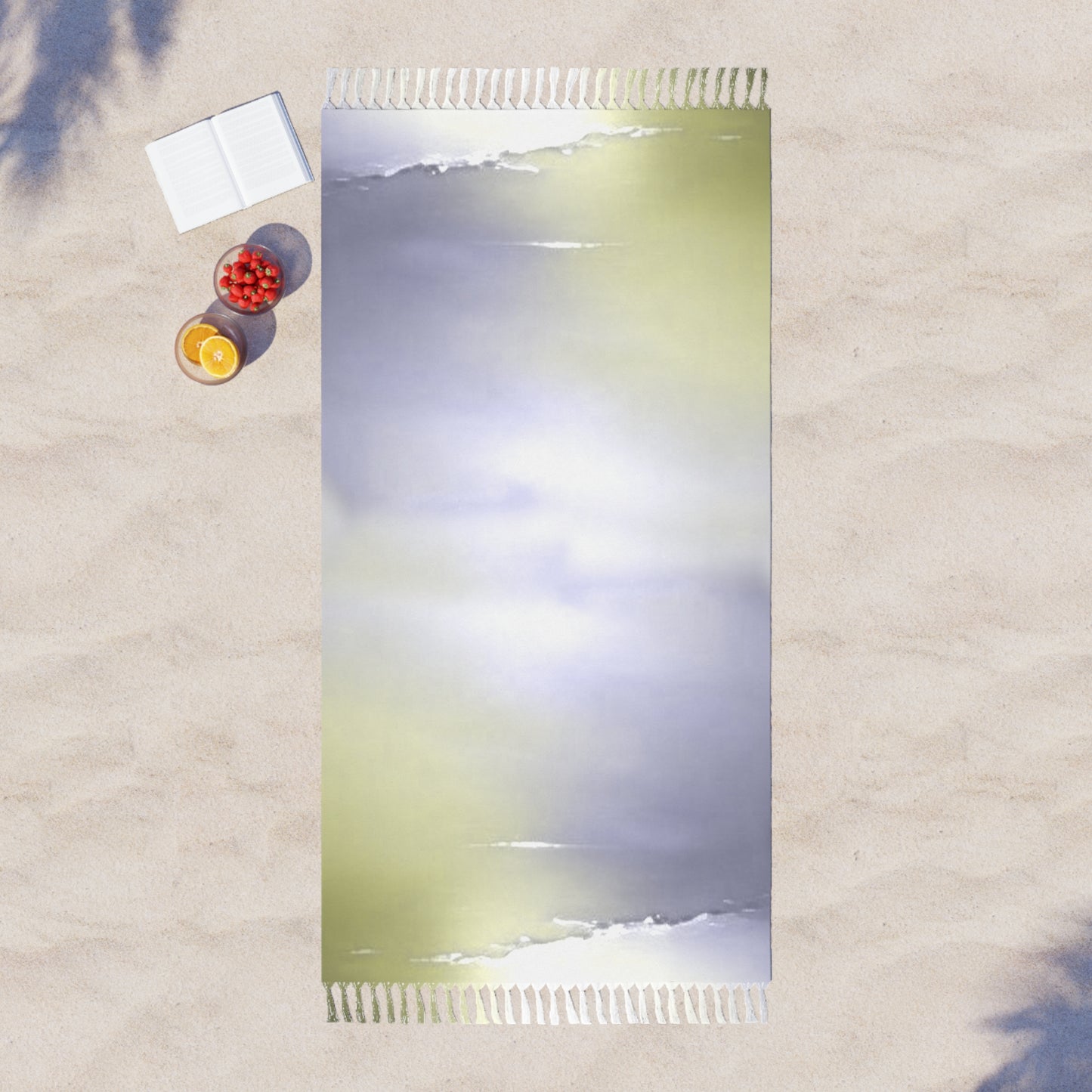 Lavender Sea Golden Fog 38" × 81" Boho Beach Cloth