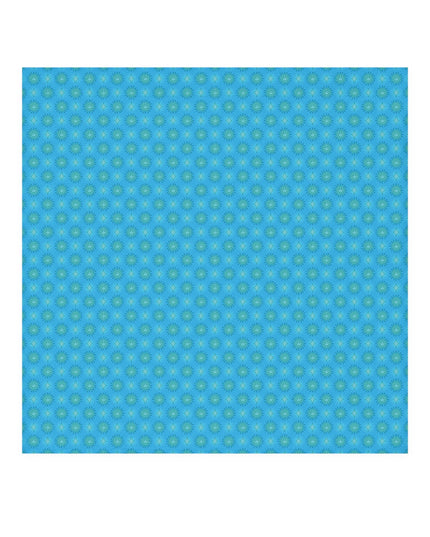 Blue Green Star-crossed Bodies Face Towel, 13" x 13"