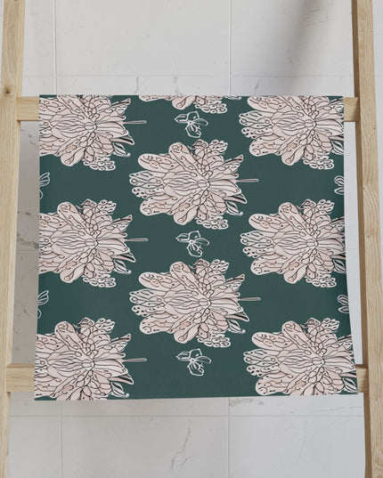 Soft White Floral Butterflies Hand Towel, 16" x 28"