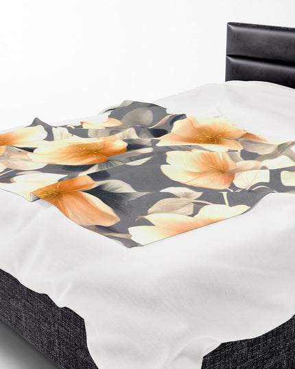 Soft Blossom Floral Bunch Velveteen Plush Blanket, 50" x 60"