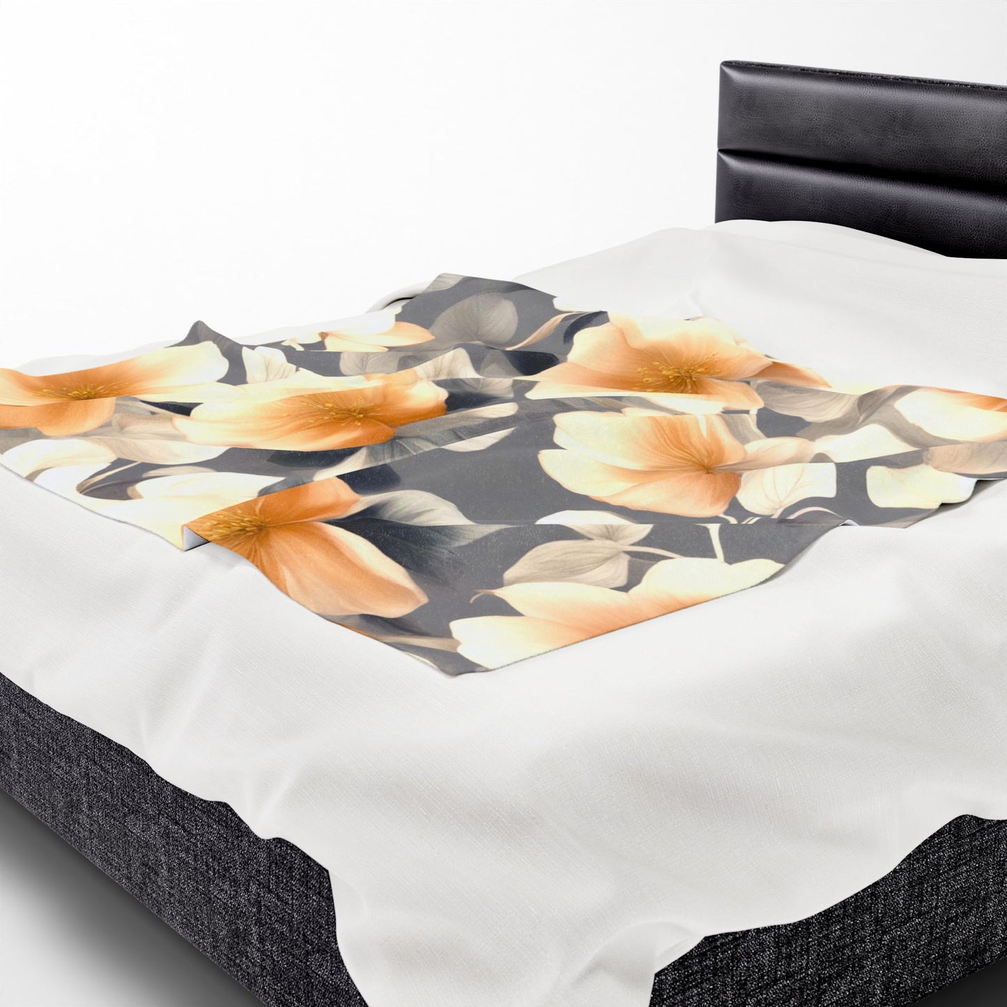 Soft Blossom Floral Bunch Velveteen Plush Blanket, 50" x 60"