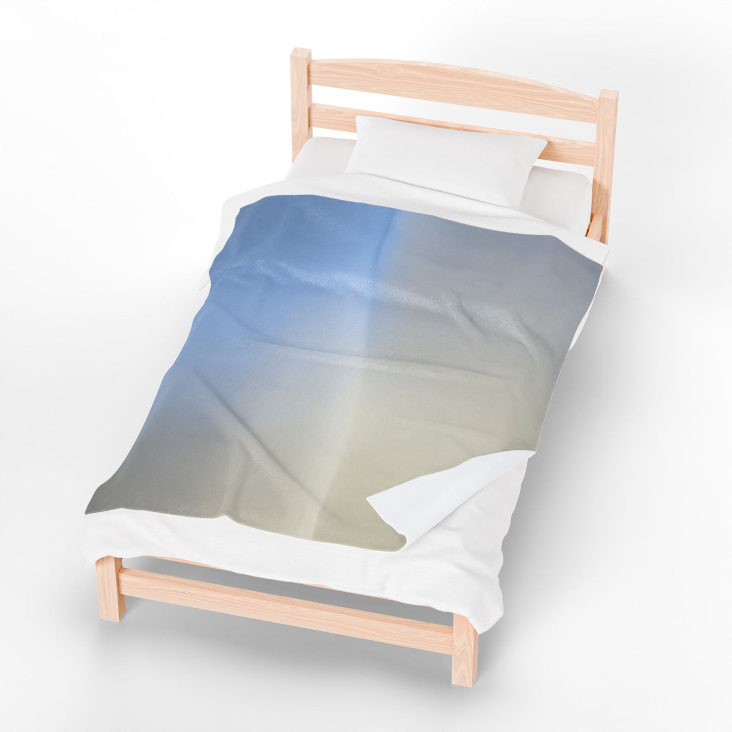 Cobalt Fade Velveteen Plush Blanket, 50" x 60"