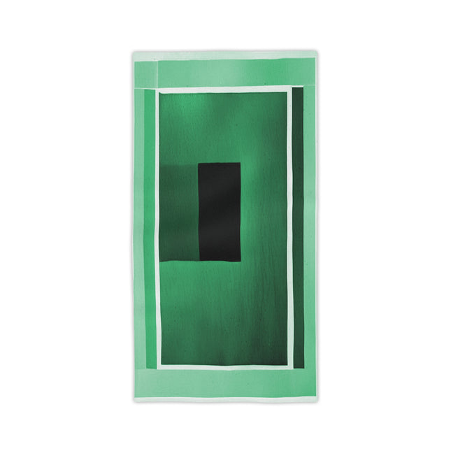 Mint Green Shadow Beach Towel, 24" x 44"