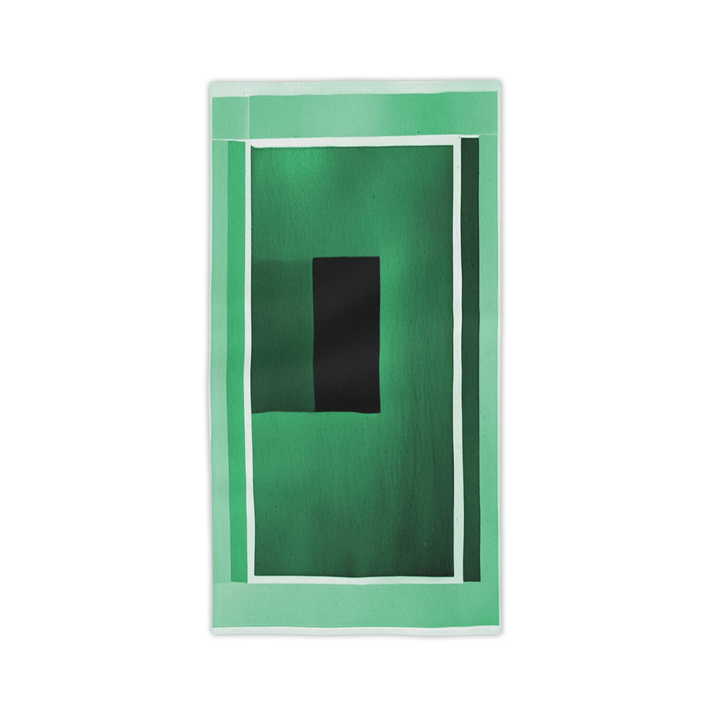 Mint Green Shadow Beach Towel, 24" x 44"
