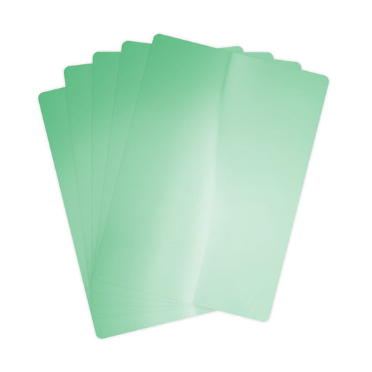 Mint Fade Poker Cards