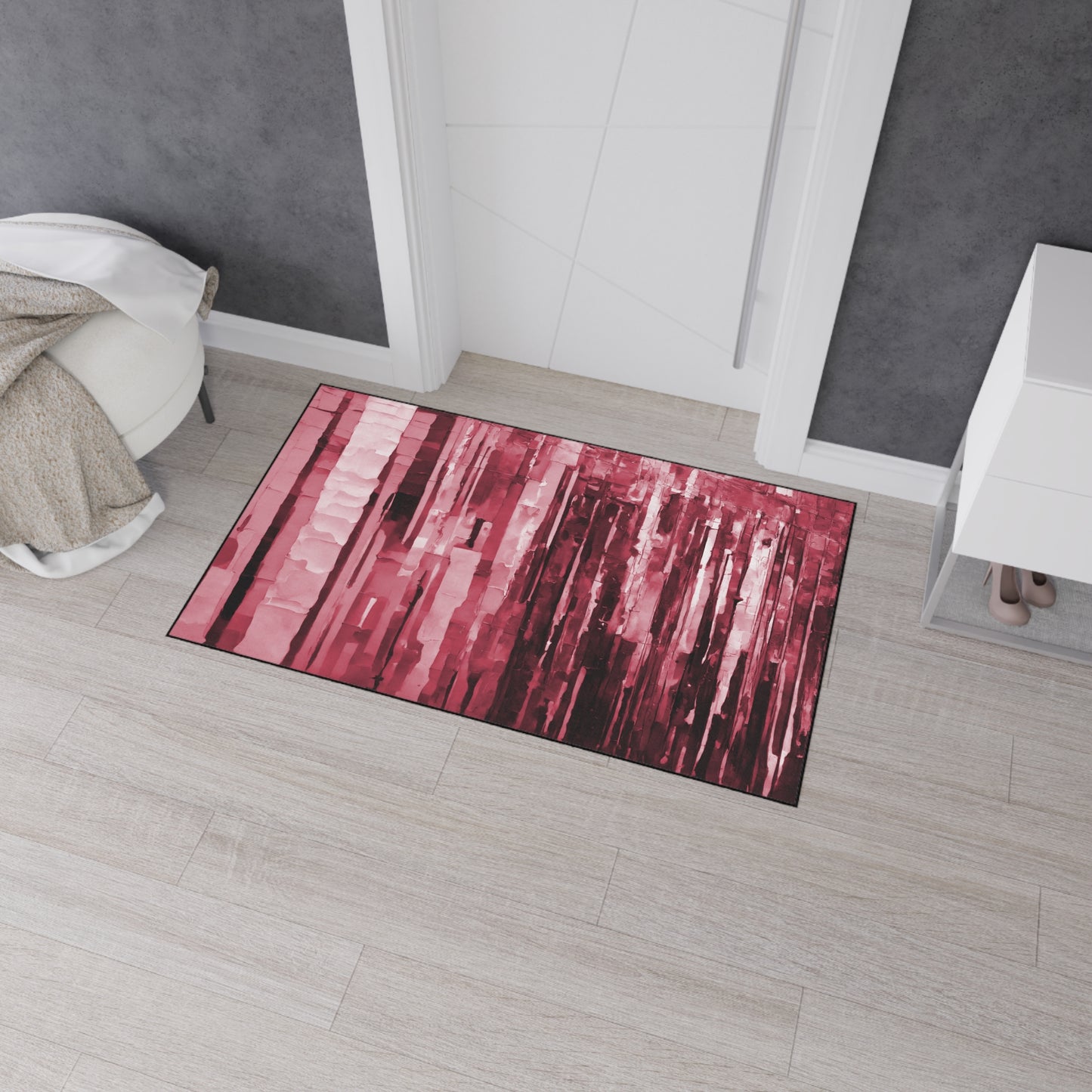 Striped Ruby 36" x 60" Heavy Duty Floor Mat