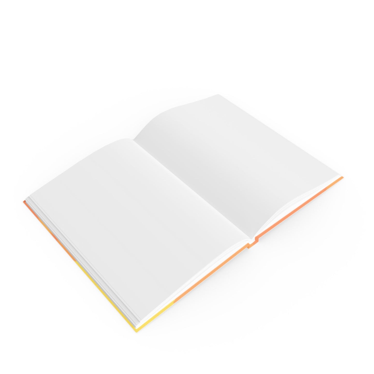 Pastel Bright Oranges Patches 5.2" x 7.4" Hard Backed Journal with 128 blank pages