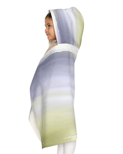 Lavender Sea Golden Fog Youth Hooded Towel, 24" x 48"