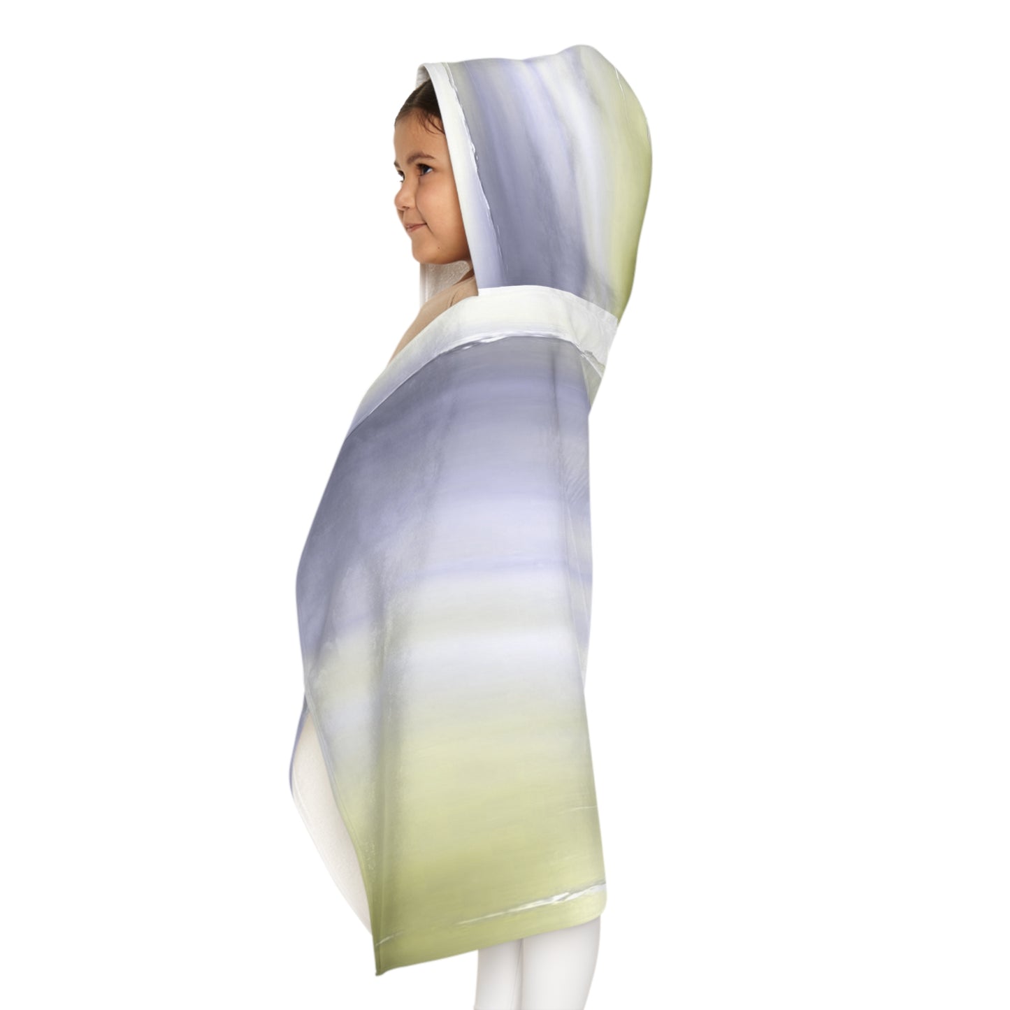 Lavender Sea Golden Fog Youth Hooded Towel, 24" x 48"