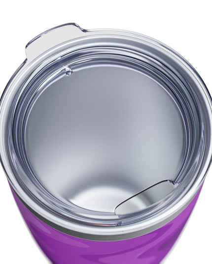 Wavey Purple Wavey Ringneck Tumbler, 20oz in white