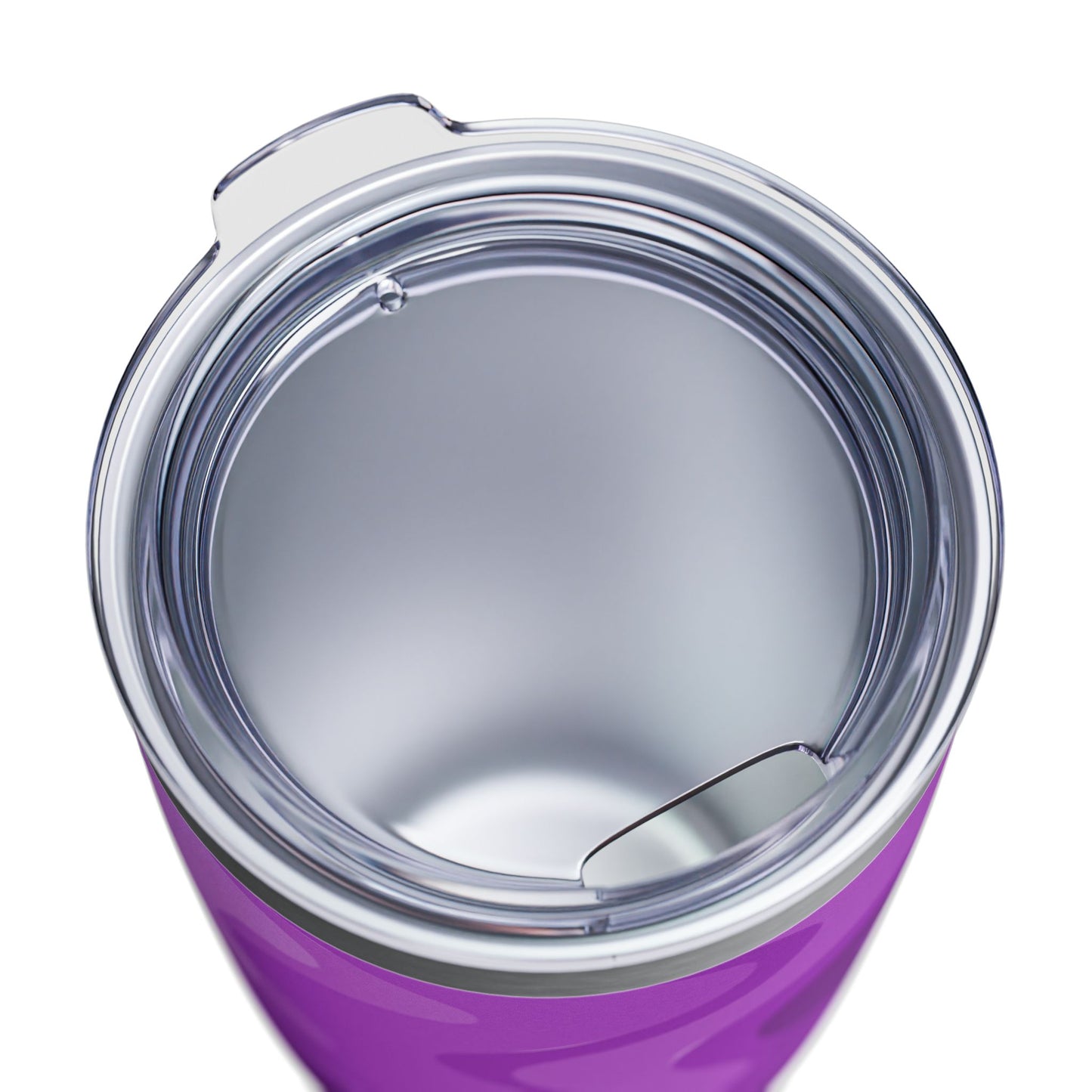 Wavey Purple Wavey Ringneck Tumbler, 20oz in white, steel and black