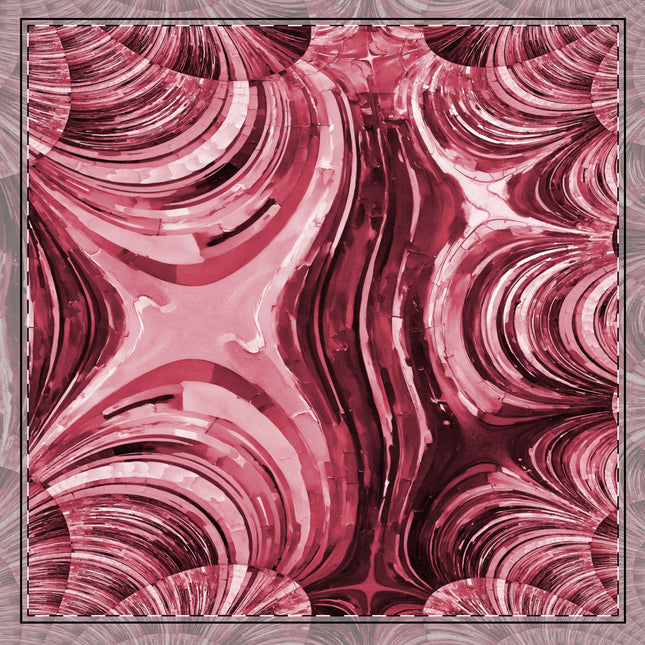 Uzi Spiral Ruby 22" x 22" Cotton Twill Napkin