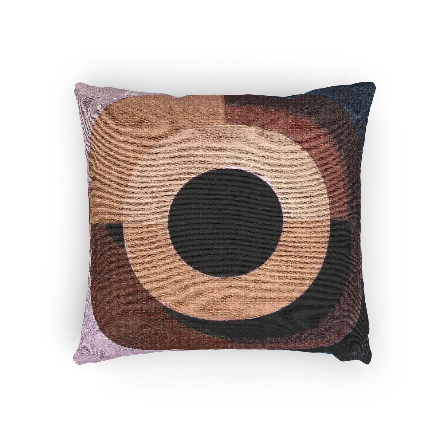 Tan Eyepiece Woven Pillow, 17" x 18"