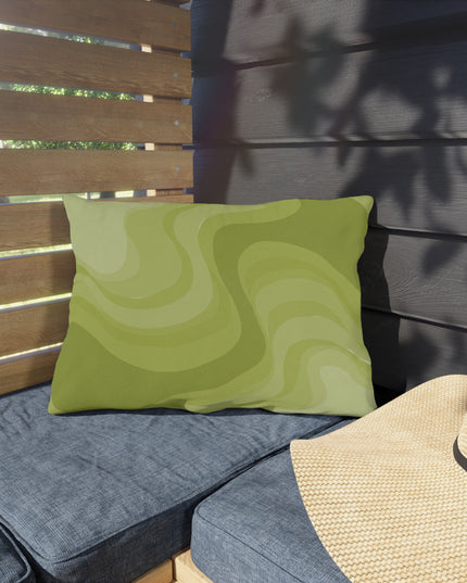 Lemon Wavey 20" x 14" Outdoor Pillow