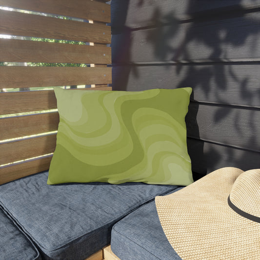 Lemon Wavey 20" x 14" Outdoor Pillow