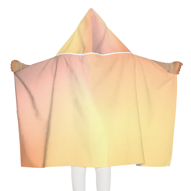 Hot Peach Fade Youth Hooded Towel, 24" x 48"