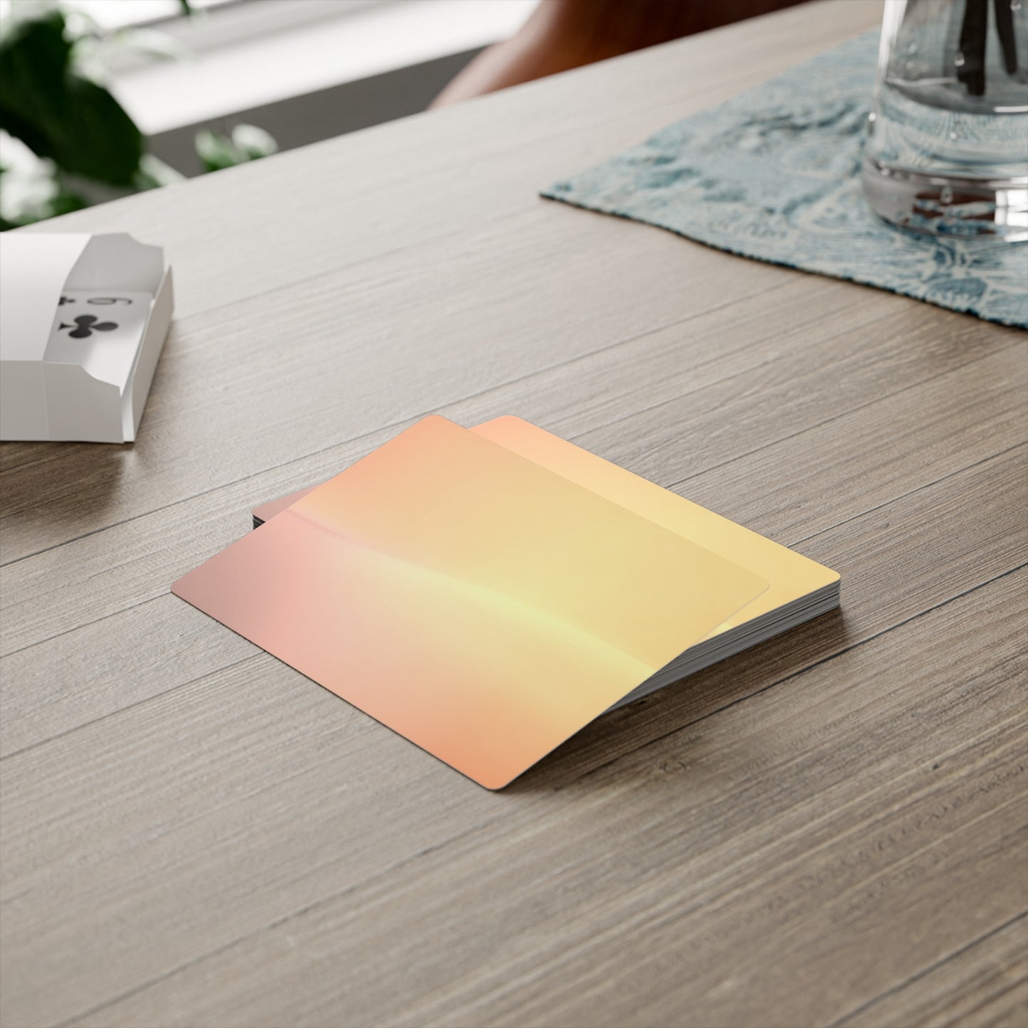 Hot Peach Fade Poker Cards
