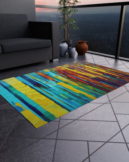 Striped Alpha 48" x 72" Outdoor Rug