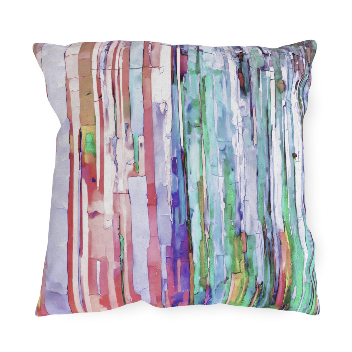 Striped Pastels Fade 18" x 18" Outdoor Pillow