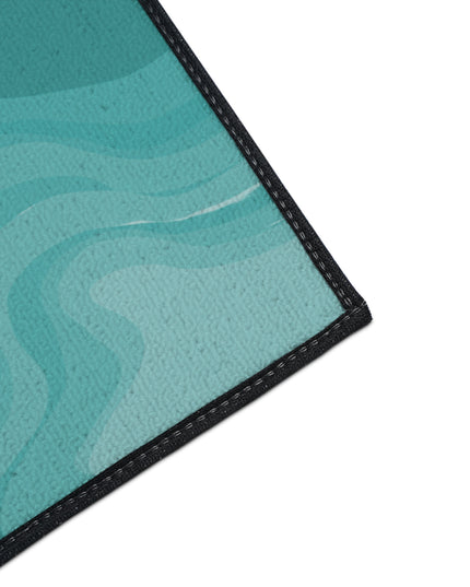 Tif Green Wavey 18" x 27" Heavy Duty Floor Mat