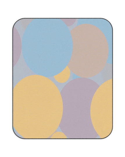 Pastel Baby Blue and Peach Patches 61" × 51" Picnic Blanket