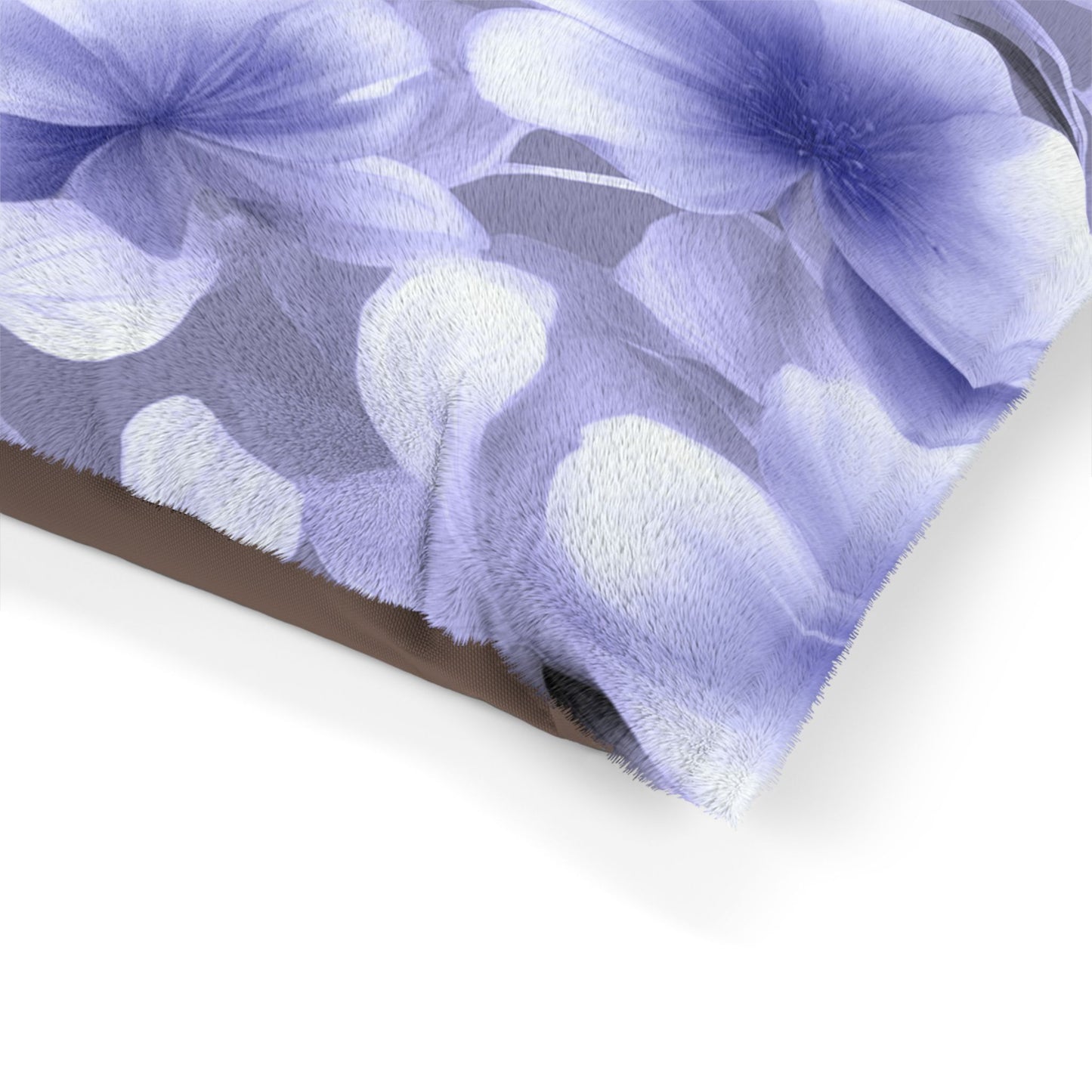 Indigo Blossom Floral Bunch Pet Bed, 28" × 18"